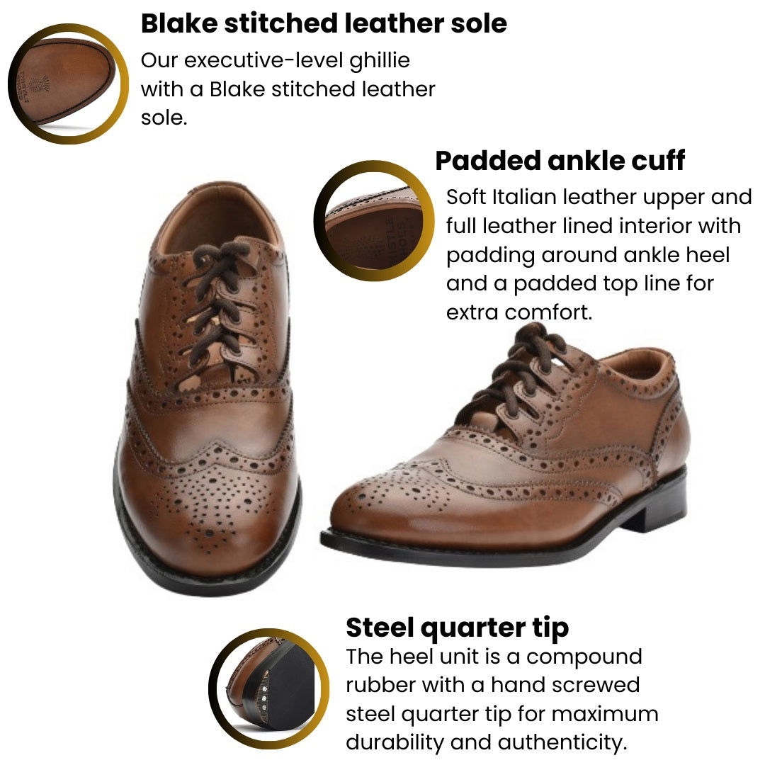 Goodyear Welted Ghillie Brogue (1112) - Brown