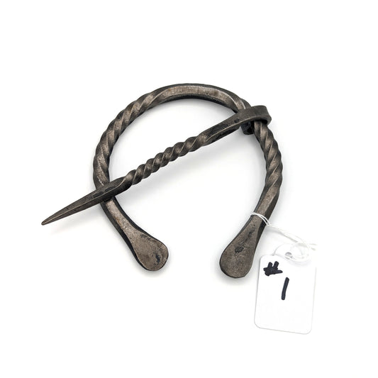 Plaid Brooch - Flat Ends