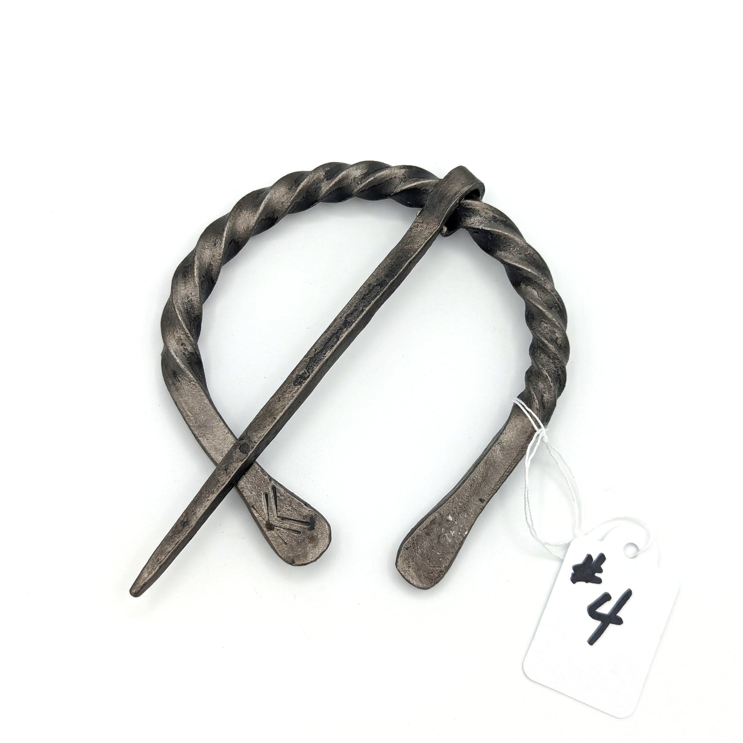 Plaid Brooch - Flat Ends