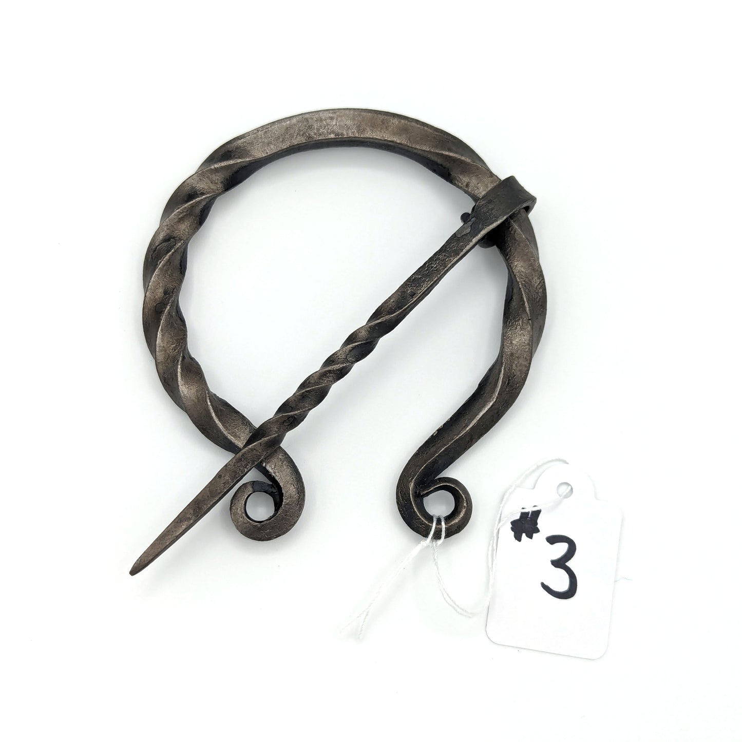 Plaid Brooch - Scrolled Ends