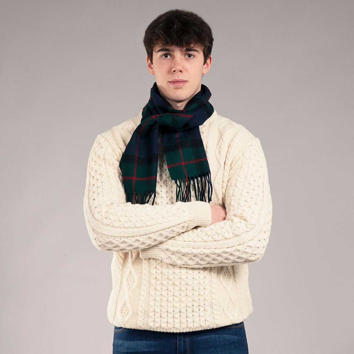 Armstrong Modern Tartan Lambswool Scarf