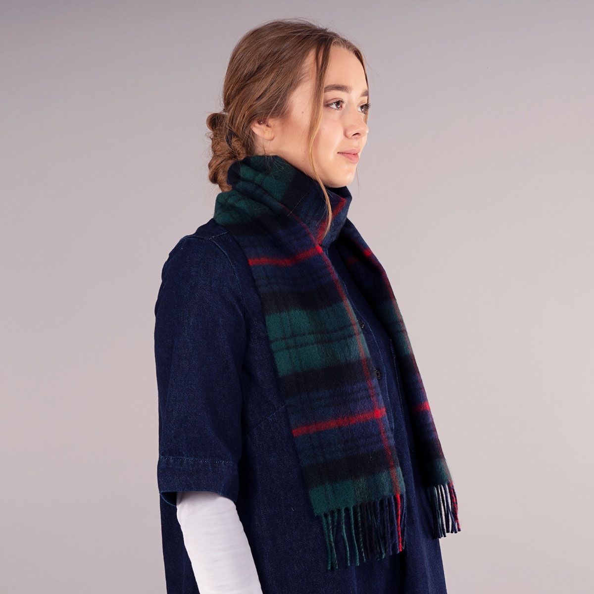 Armstrong Modern Tartan Lambswool Scarf