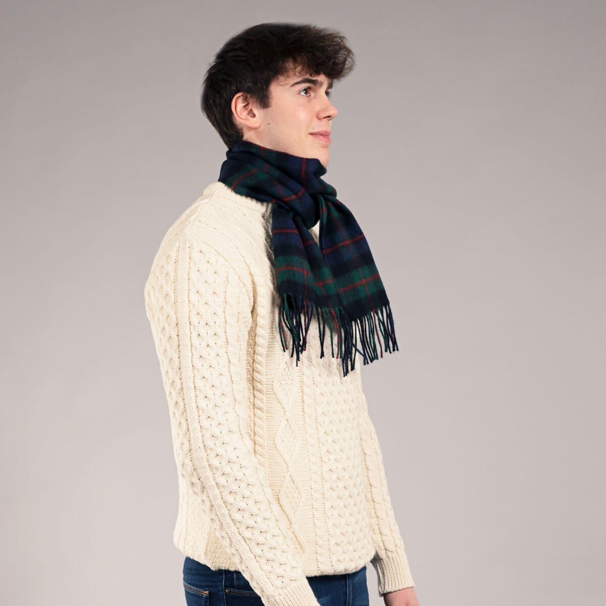 Murray of Atholl Modern Tartan Lambswool Scarf