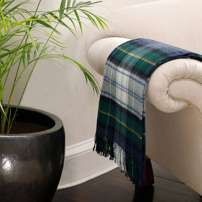 Gordon Dress Modern Tartan Lambswool Blanket