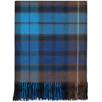 Buchanan Blue Tartan Lambswool Blanket