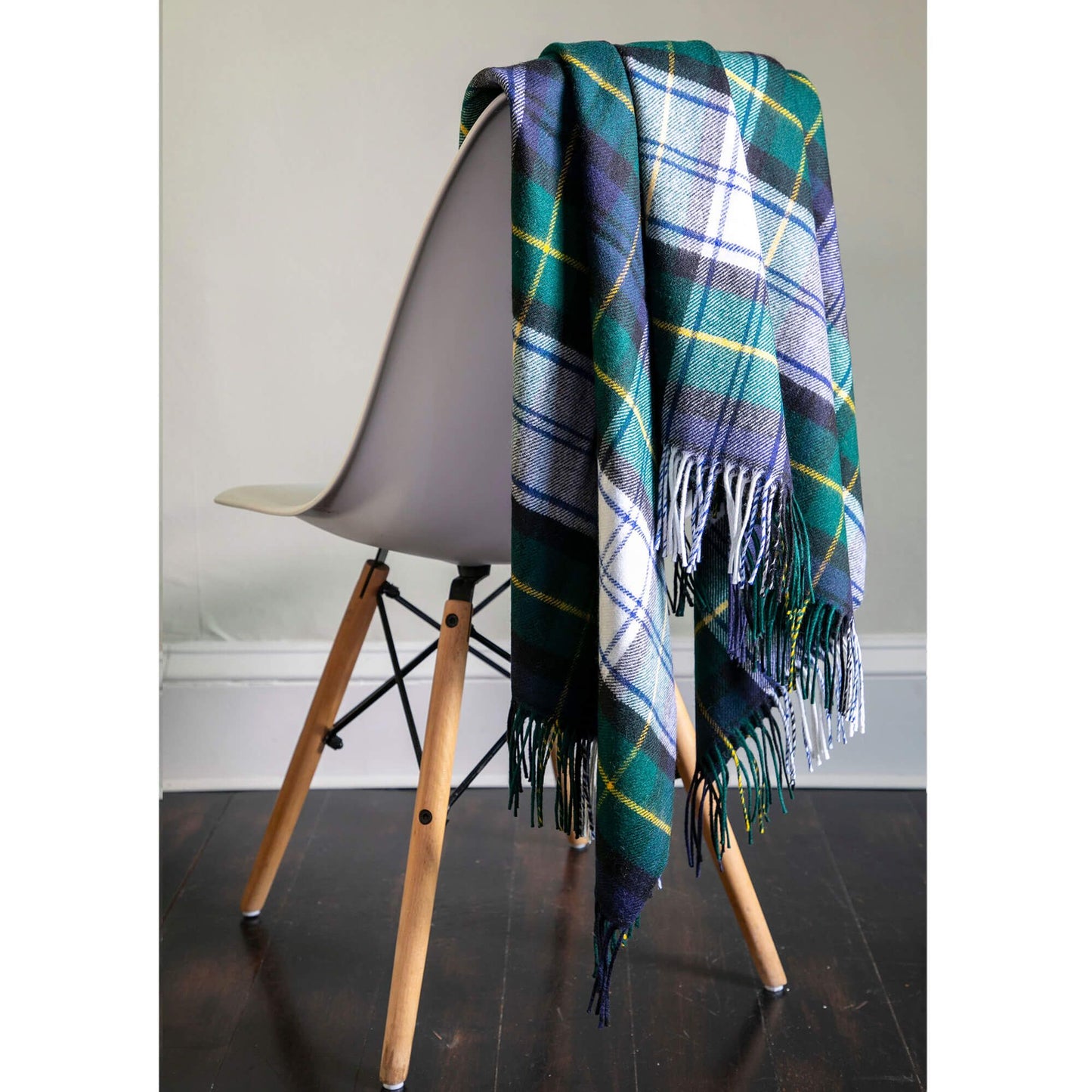 Gordon Dress Modern Tartan Lambswool Blanket