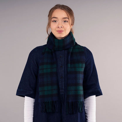 Black Watch Modern Tartan Lambswool Scarf