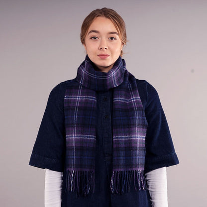 Scotland Forever Modern Tartan Lambswool Scarf